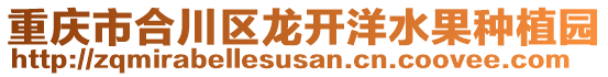 重慶市合川區(qū)龍開洋水果種植園