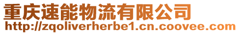 重慶速能物流有限公司