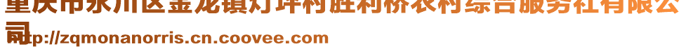 重慶市永川區(qū)金龍鎮(zhèn)燈坪村勝利橋農(nóng)村綜合服務(wù)社有限公
司