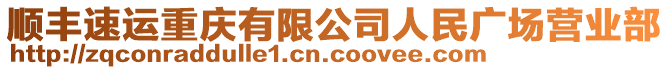 順豐速運(yùn)重慶有限公司人民廣場營業(yè)部