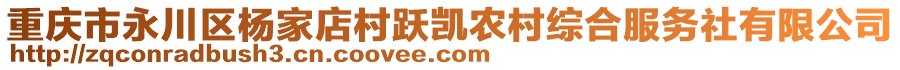 重慶市永川區(qū)楊家店村躍凱農(nóng)村綜合服務(wù)社有限公司