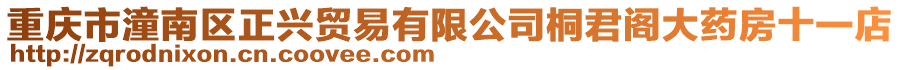 重慶市潼南區正興貿易有限公司桐君閣大藥房十一店