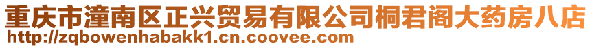 重慶市潼南區正興貿易有限公司桐君閣大藥房八店