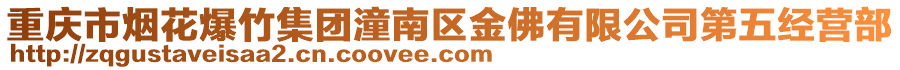 重慶市煙花爆竹集團(tuán)潼南區(qū)金佛有限公司第五經(jīng)營(yíng)部