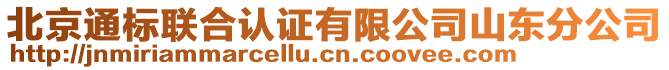 北京通標聯合認證有限公司山東分公司