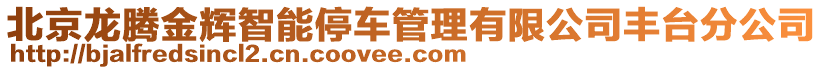 北京龍騰金輝智能停車管理有限公司豐臺分公司