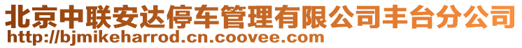 北京中聯安達停車管理有限公司豐臺分公司
