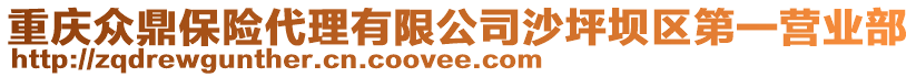重慶眾鼎保險代理有限公司沙坪壩區(qū)第一營業(yè)部