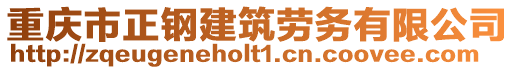 重慶市正鋼建筑勞務(wù)有限公司