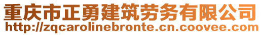 重慶市正勇建筑勞務(wù)有限公司