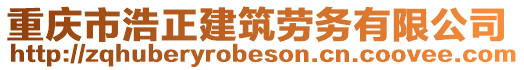 重慶市浩正建筑勞務(wù)有限公司