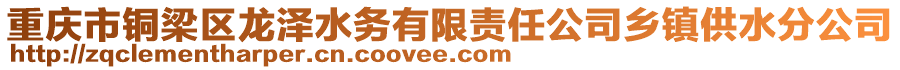 重慶市銅梁區龍澤水務有限責任公司鄉鎮供水分公司