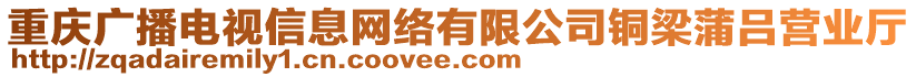 重慶廣播電視信息網(wǎng)絡(luò)有限公司銅梁蒲呂營業(yè)廳