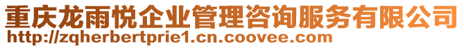 重慶龍雨悅企業(yè)管理咨詢服務(wù)有限公司