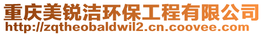重慶美銳潔環(huán)保工程有限公司