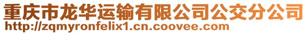 重慶市龍華運輸有限公司公交分公司