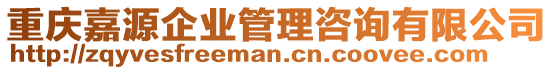 重慶嘉源企業(yè)管理咨詢有限公司