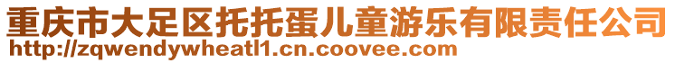 重慶市大足區托托蛋兒童游樂有限責任公司