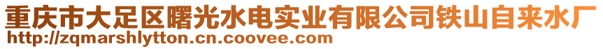 重慶市大足區(qū)曙光水電實(shí)業(yè)有限公司鐵山自來(lái)水廠