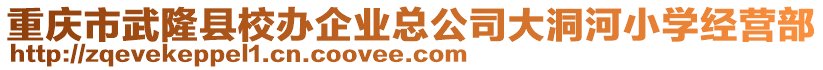 重慶市武隆縣校辦企業(yè)總公司大洞河小學經營部