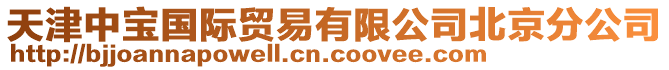 天津中寶國際貿(mào)易有限公司北京分公司