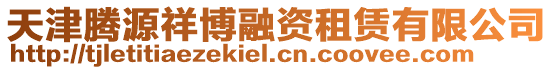 天津騰源祥博融資租賃有限公司