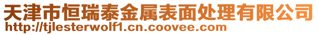 天津市恒瑞泰金屬表面處理有限公司