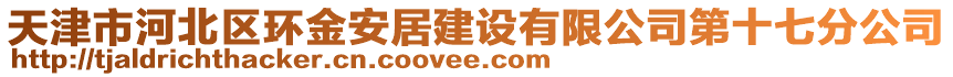 天津市河北區環金安居建設有限公司第十七分公司