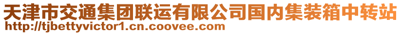 天津市交通集團聯(lián)運有限公司國內(nèi)集裝箱中轉(zhuǎn)站