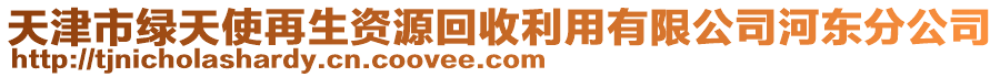 天津市綠天使再生資源回收利用有限公司河?xùn)|分公司