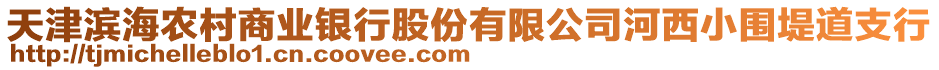 天津?yàn)I海農(nóng)村商業(yè)銀行股份有限公司河西小圍堤道支行