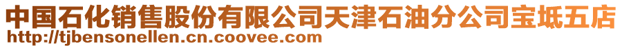 中國石化銷售股份有限公司天津石油分公司寶坻五店