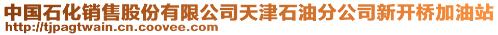 中國石化銷售股份有限公司天津石油分公司新開橋加油站