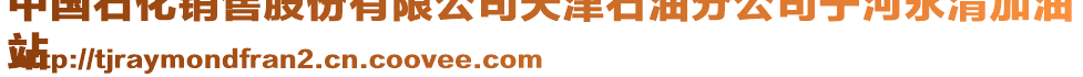 中國(guó)石化銷售股份有限公司天津石油分公司寧河永清加油
站