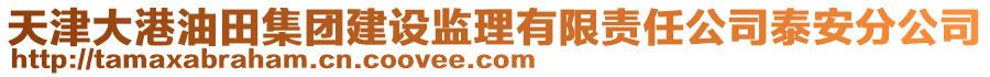 天津大港油田集團建設(shè)監(jiān)理有限責(zé)任公司泰安分公司
