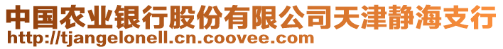 中國(guó)農(nóng)業(yè)銀行股份有限公司天津靜海支行