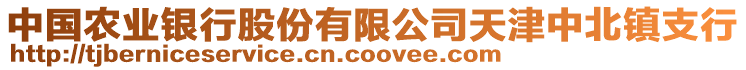 中國農(nóng)業(yè)銀行股份有限公司天津中北鎮(zhèn)支行