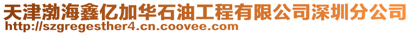 天津渤海鑫億加華石油工程有限公司深圳分公司