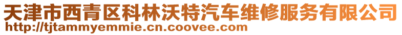 天津市西青區(qū)科林沃特汽車維修服務有限公司