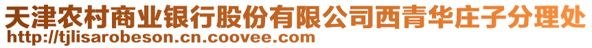 天津農(nóng)村商業(yè)銀行股份有限公司西青華莊子分理處
