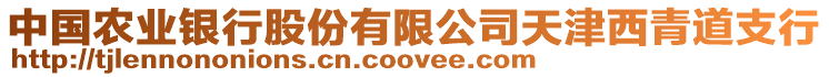 中國農(nóng)業(yè)銀行股份有限公司天津西青道支行