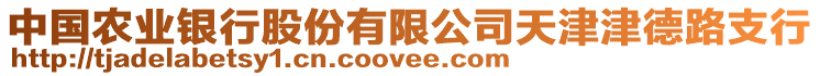 中國農(nóng)業(yè)銀行股份有限公司天津津德路支行