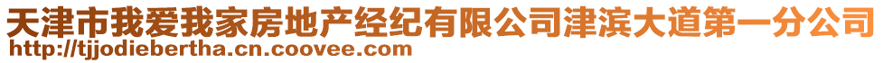 天津市我愛我家房地產(chǎn)經(jīng)紀(jì)有限公司津濱大道第一分公司