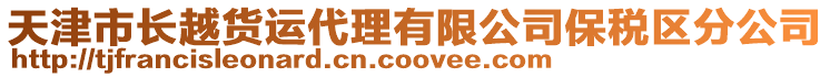 天津市長越貨運代理有限公司保稅區(qū)分公司