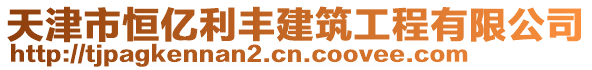 天津市恒億利豐建筑工程有限公司