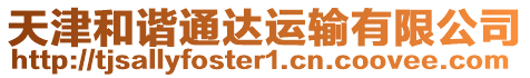 天津和諧通達運輸有限公司