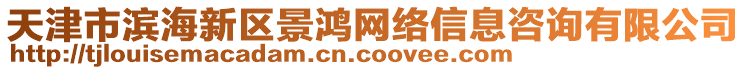 天津市滨海新区景鸿网络信息咨询有限公司