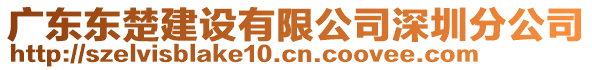 广东东楚建设有限公司深圳分公司