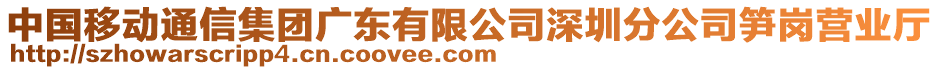 中國移動通信集團(tuán)廣東有限公司深圳分公司筍崗營業(yè)廳