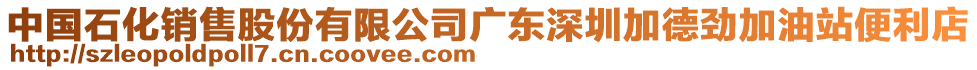 中國(guó)石化銷售股份有限公司廣東深圳加德勁加油站便利店